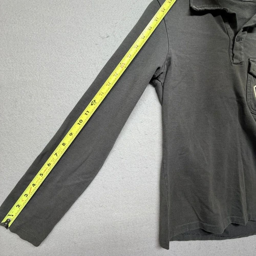 United Colors of Benetton Polo Shirt Gray‎ Long Sleeve UCB 1965
